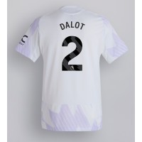 Manchester United Diogo Dalot #2 Vonkajší futbalový dres 2025-26 Krátky Rukáv